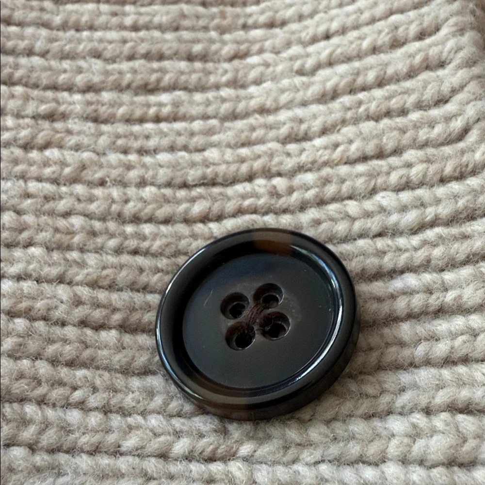 Banana Republic Wool Blend Shawl Collar Double-Breasted Cardigan Sweater – M - Picture 3 of 9